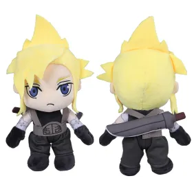 Final Fantasy VII Remake-Cloud Strife Cosplay Plush Toys Cartoon Soft Stuffed Dolls Mascot Birthday Xmas Gift