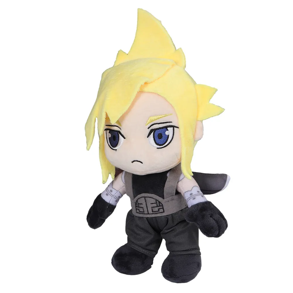 Final Fantasy VII Remake-Cloud Strife Cosplay Plush Toys Cartoon Soft Stuffed Dolls Mascot Birthday Xmas Gift