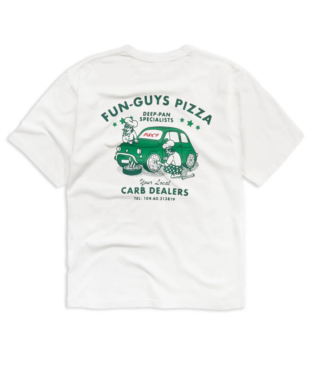 Fun Guys Pizza T-Shirt - Off White