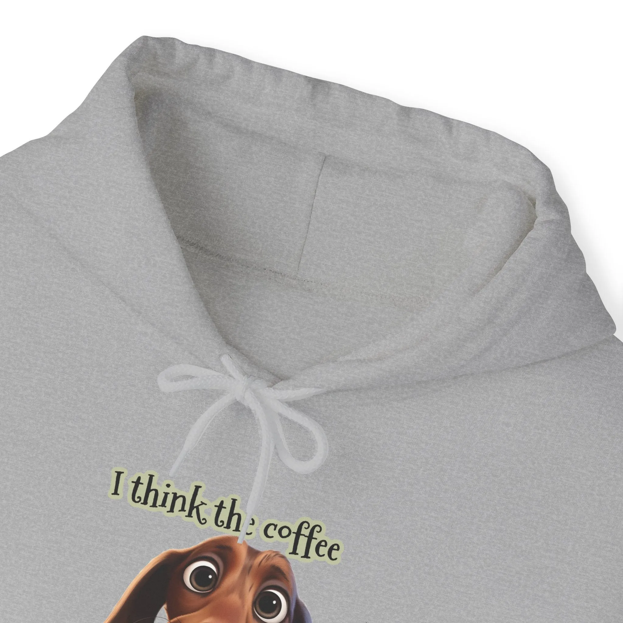 Funny Coffee Dog Unisex Heavy Blend™ Hooded Sweatshirt