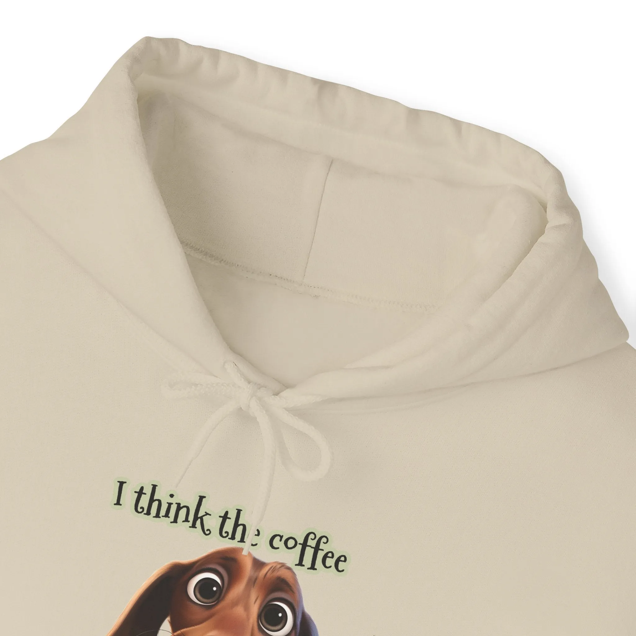 Funny Coffee Dog Unisex Heavy Blend™ Hooded Sweatshirt