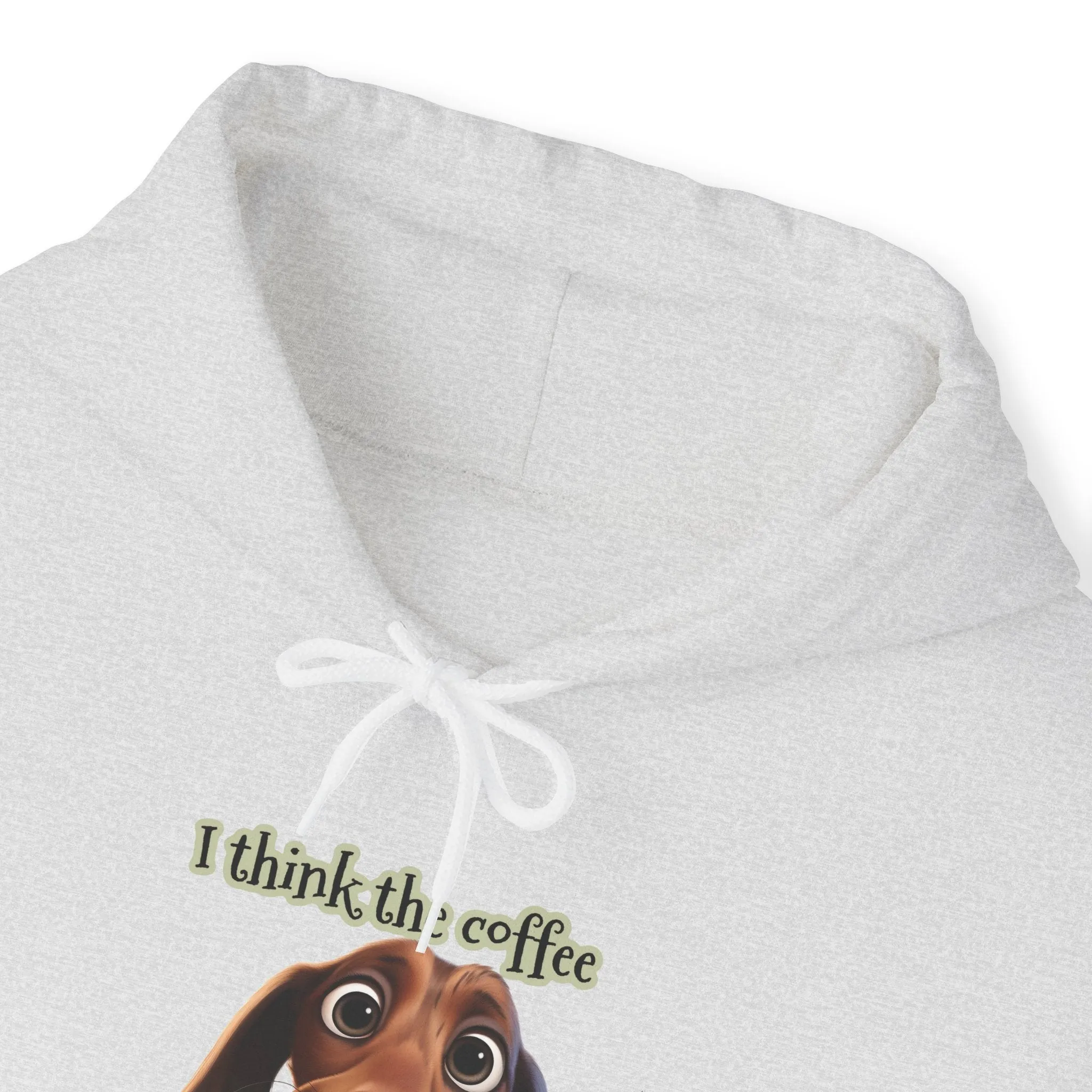 Funny Coffee Dog Unisex Heavy Blend™ Hooded Sweatshirt