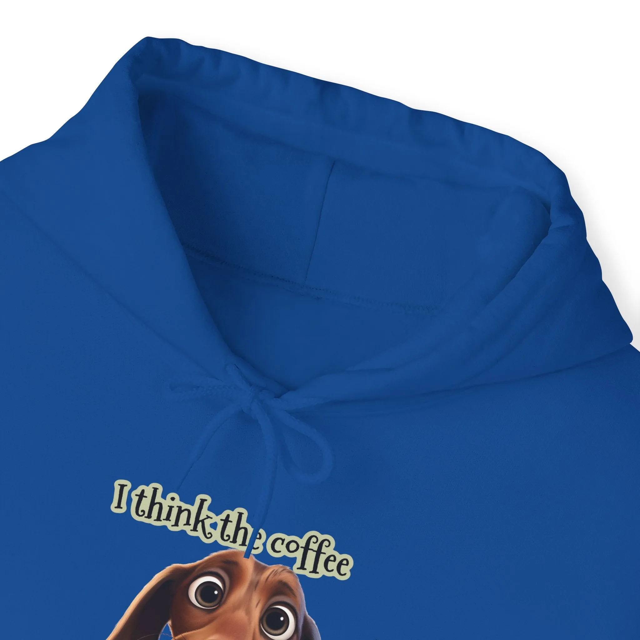 Funny Coffee Dog Unisex Heavy Blend™ Hooded Sweatshirt