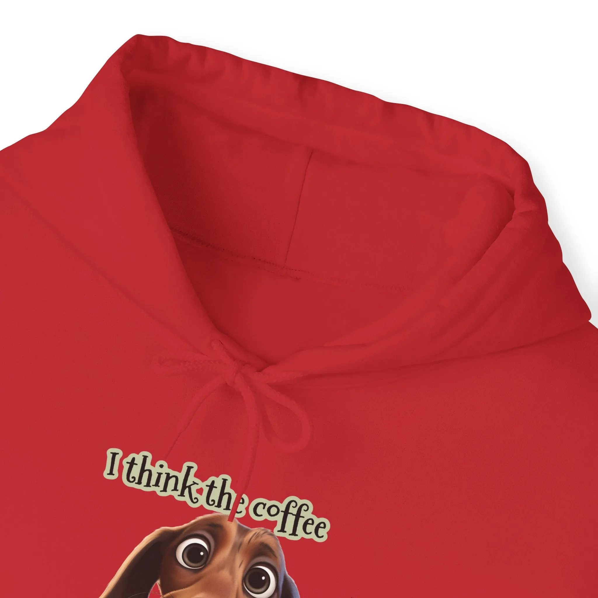 Funny Coffee Dog Unisex Heavy Blend™ Hooded Sweatshirt