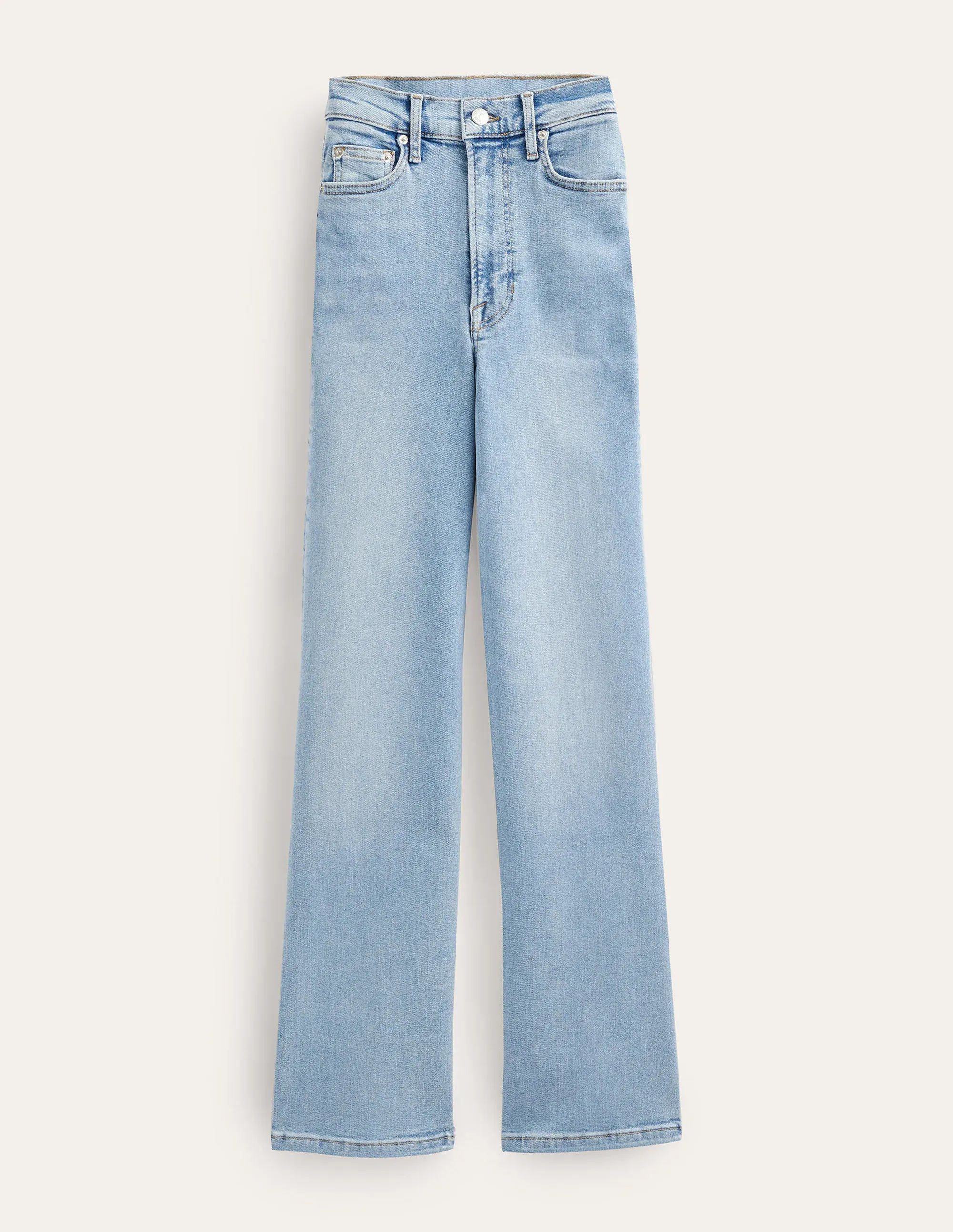 High Rise True Straight Jeans