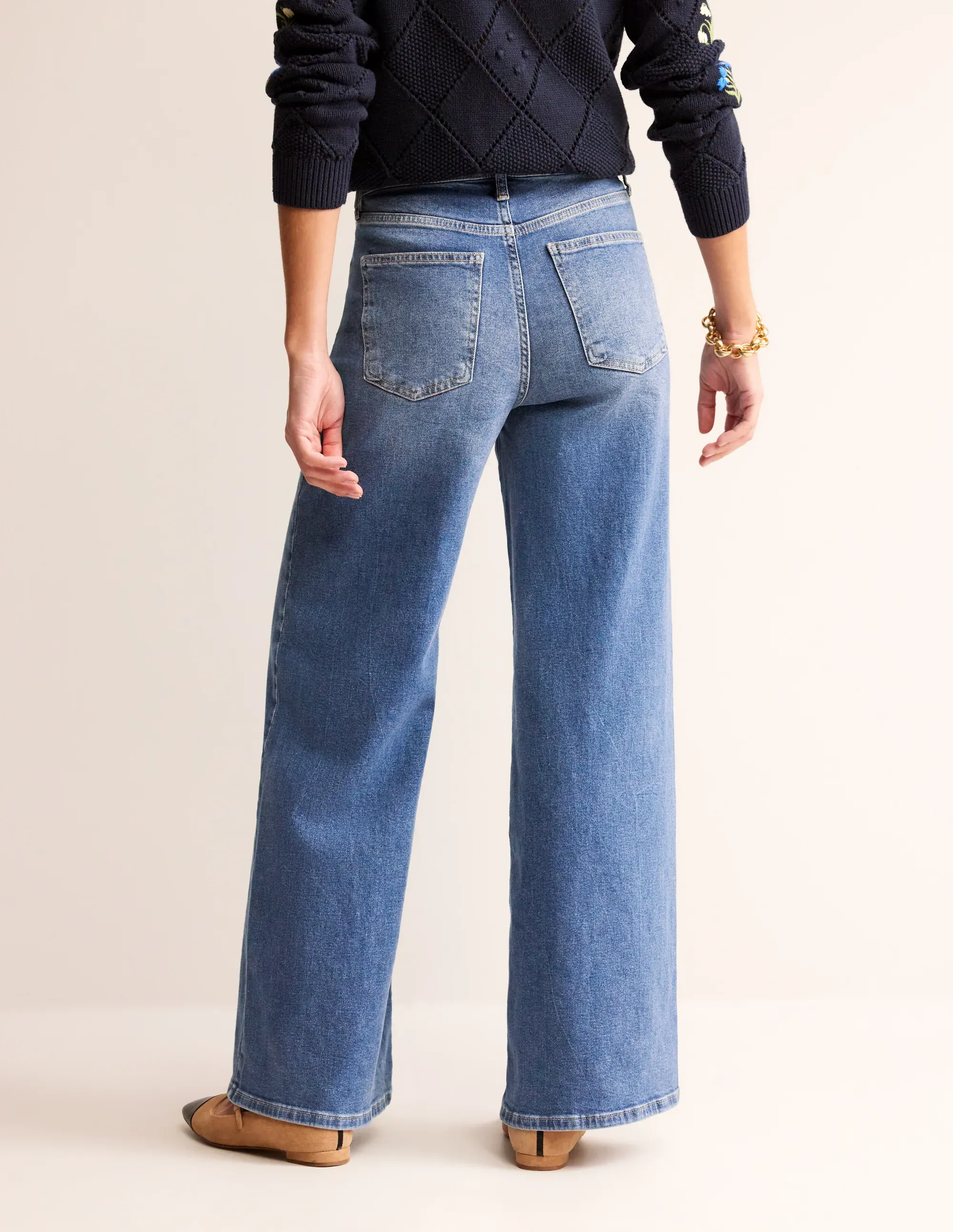 High Rise Wide Leg Jeans