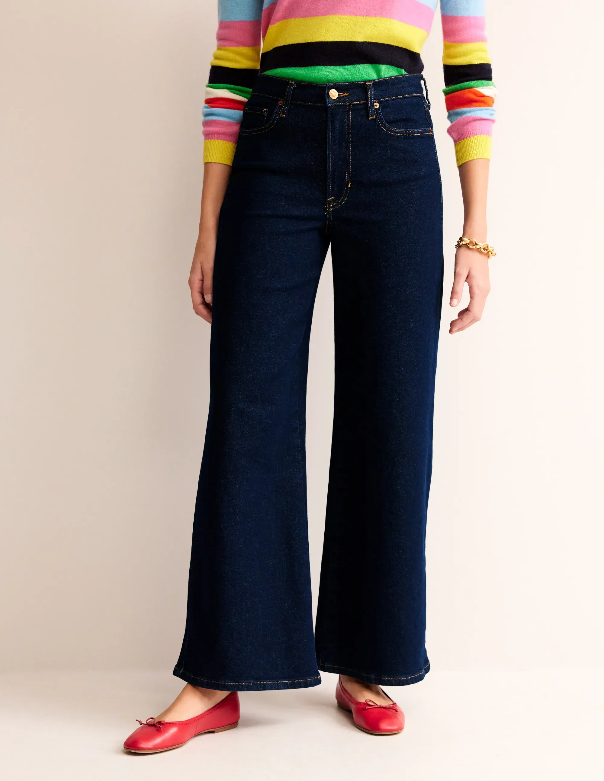 High Rise Wide Leg Jeans