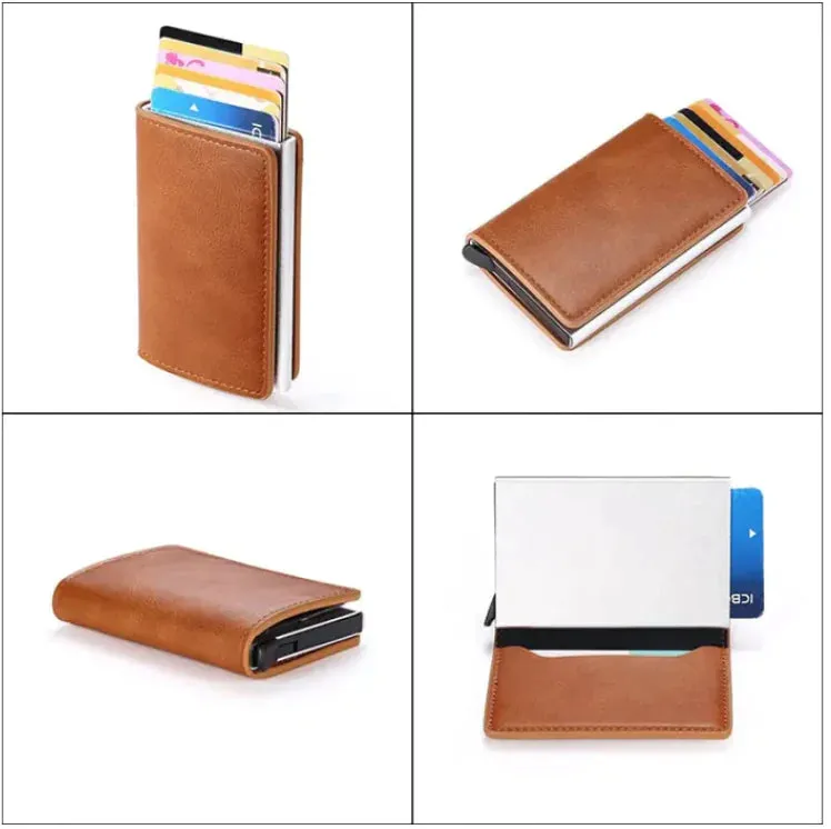 Hold - Anti-Theft Leather Wallet with RFID/NFC Protection - Vegan leather - Imported