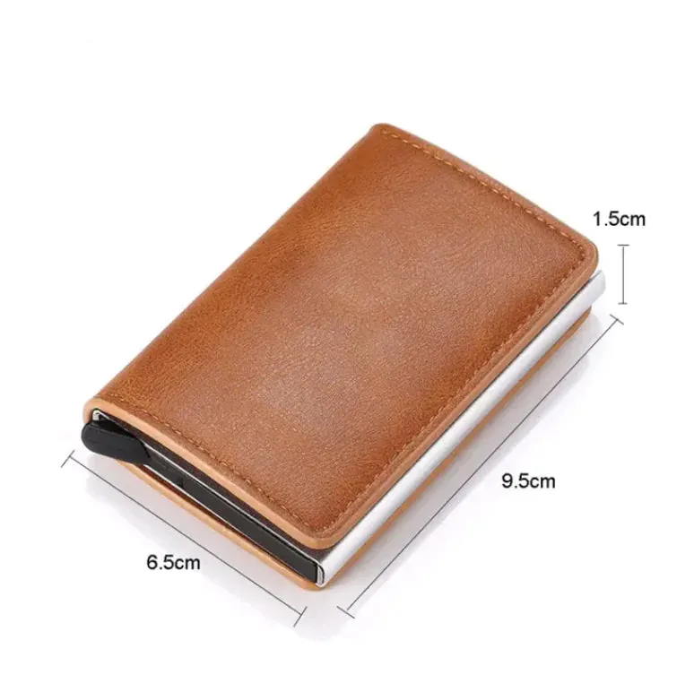 Hold - Anti-Theft Leather Wallet with RFID/NFC Protection - Vegan leather - Imported