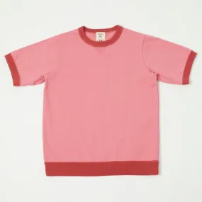 Jackman JM5110 Dotsume Rib Tee - Deep Pink/Tabasco