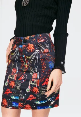 Jawbreaker - City Lights Of Paradise Multicoloured - Skirt