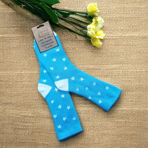 Jess & Lou - Super Soft Plush Cotton Star Socks