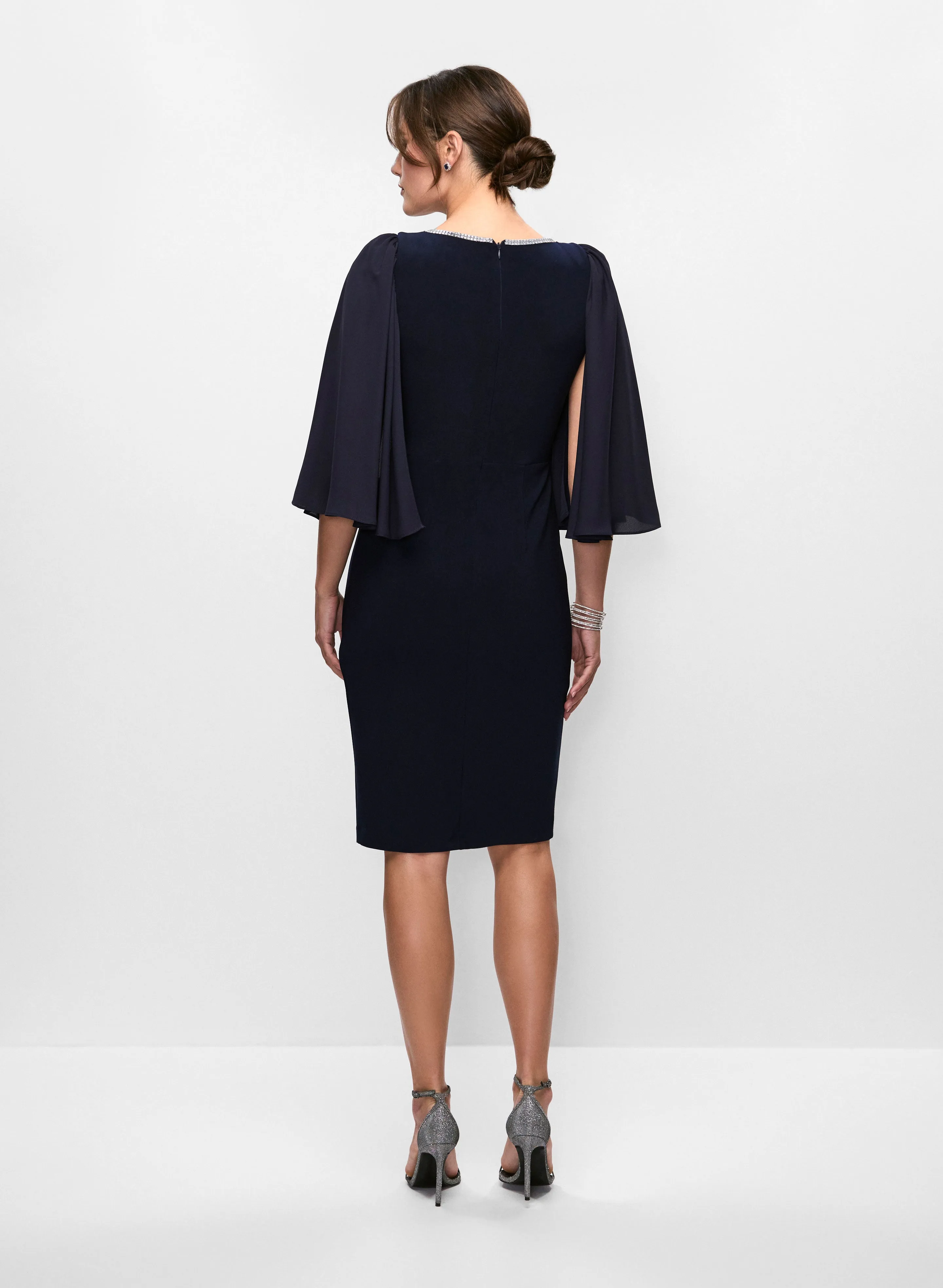 Joseph Ribkoff - Cape Sleeve Dress