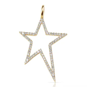 LARGE DIAMOND BOWIE STAR CHARM