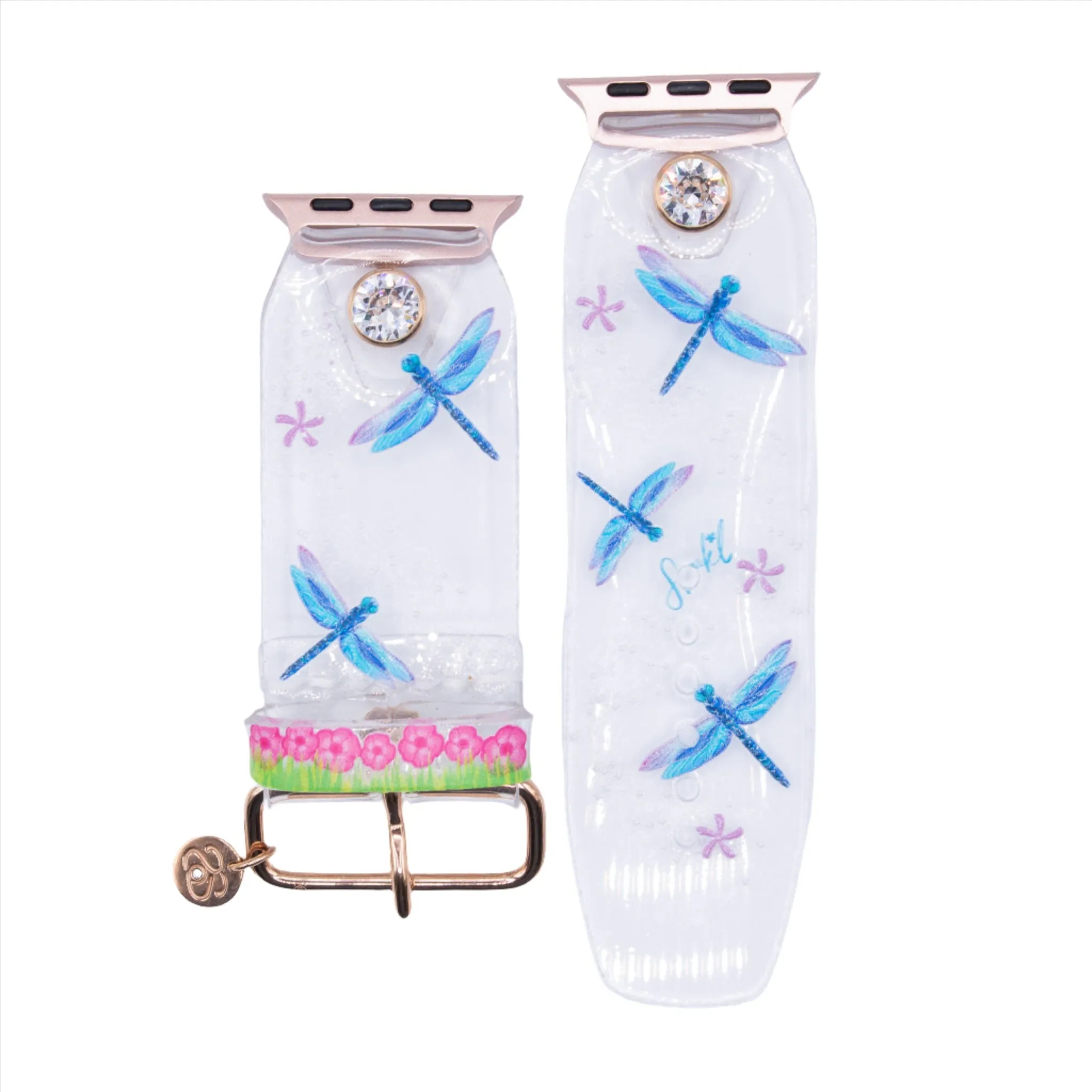 Limited Edition - Dainty Dragonflies Waterproof Sivella Watchband