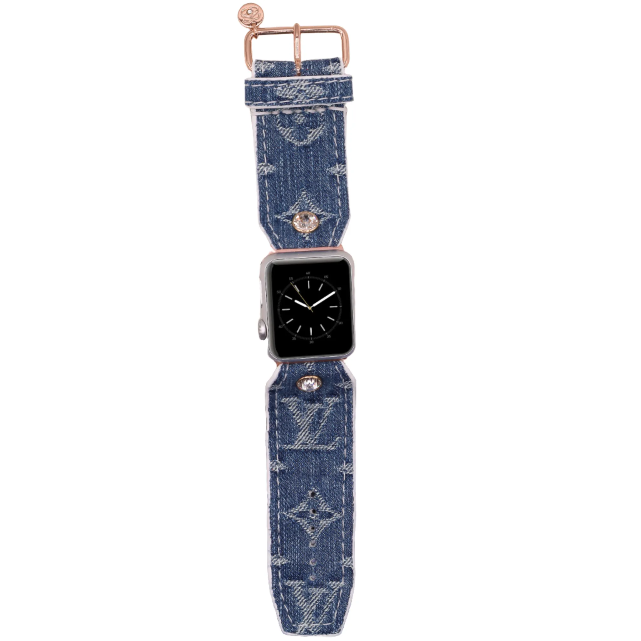 Limited Edition - Upcycled LV Classic Wash Denim Sivella Watchband