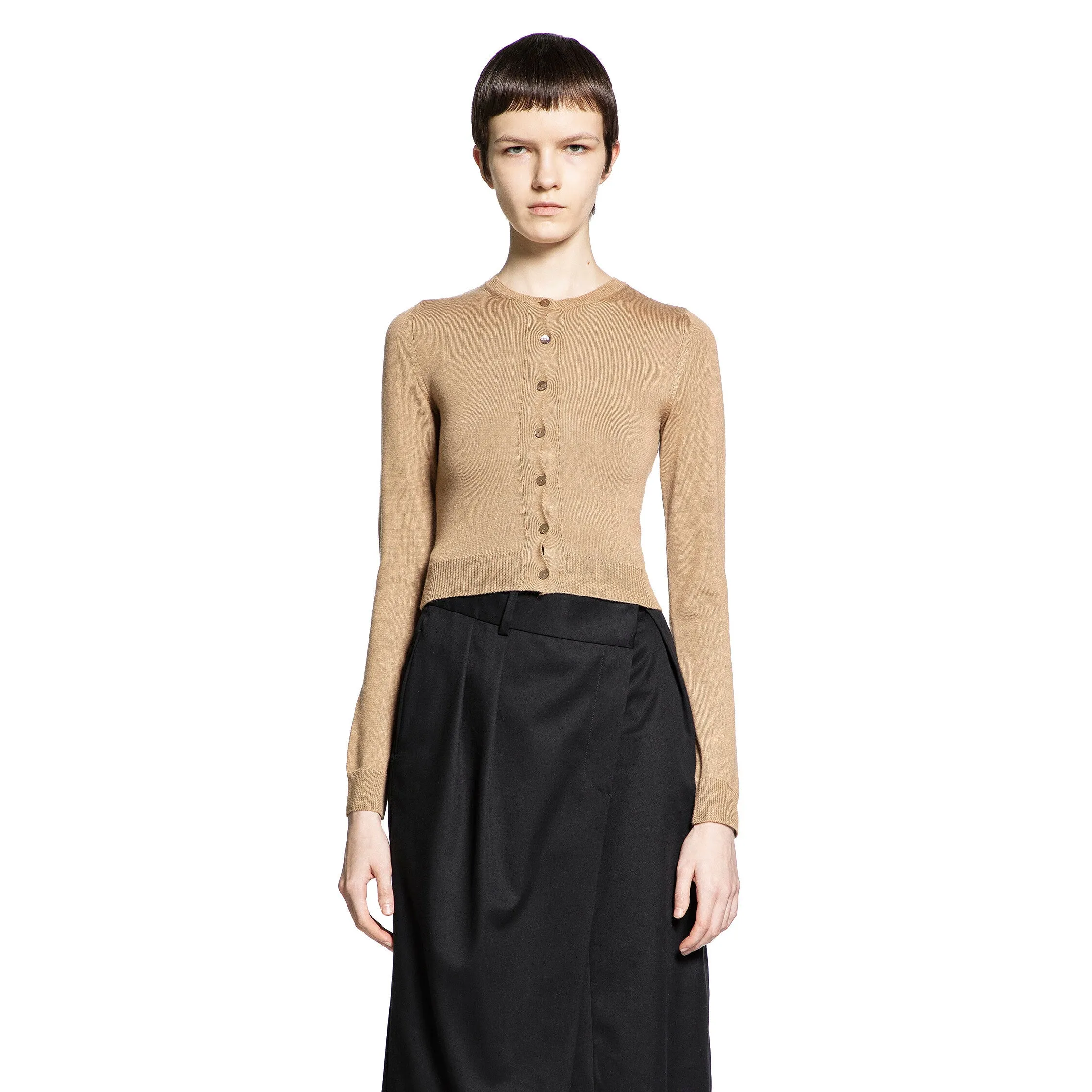 LOEWE WOMAN BROWN KNITWEAR