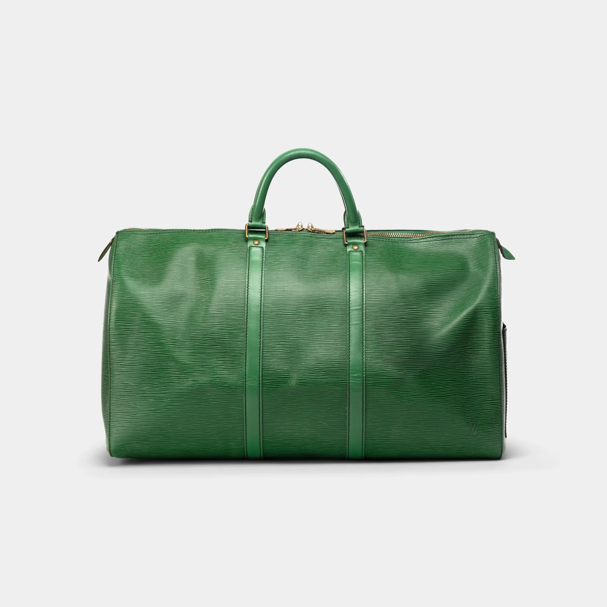 Louis Vuitton Green Epi Keepall 50 Weekender