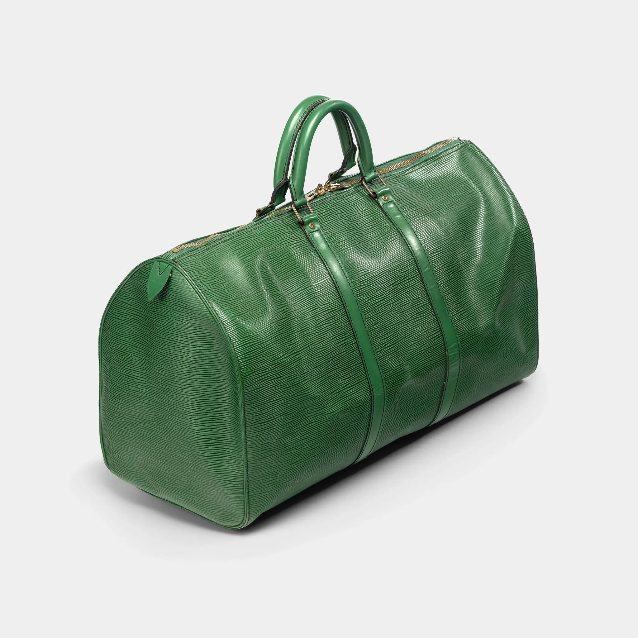 Louis Vuitton Green Epi Keepall 50 Weekender