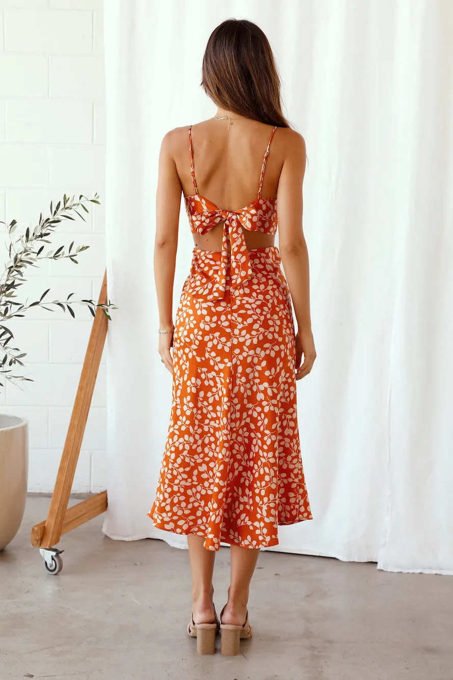 Love Arrow Maxi Dress Orange