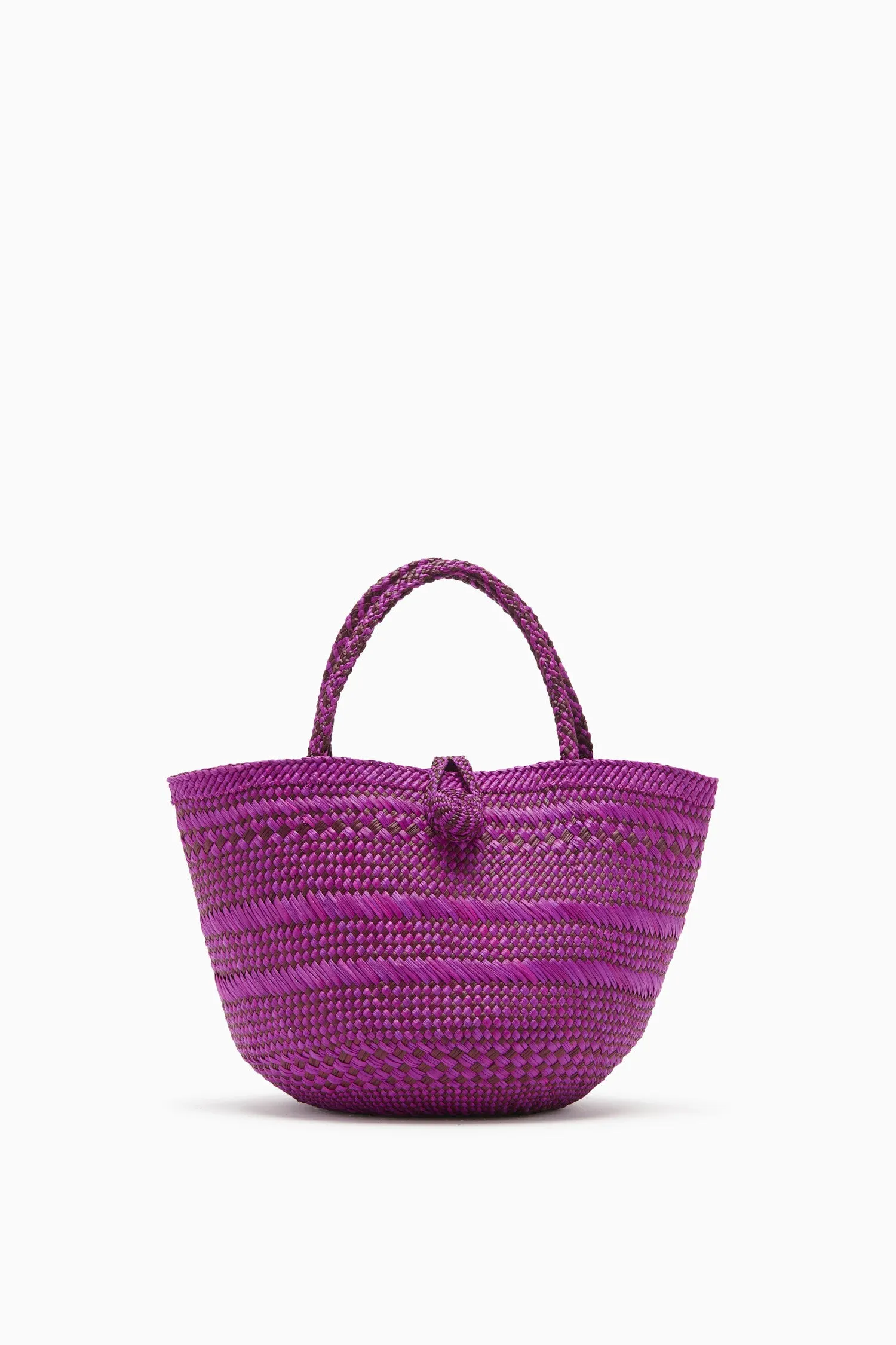 Marta Small Basket Tote - Orchid Stripe