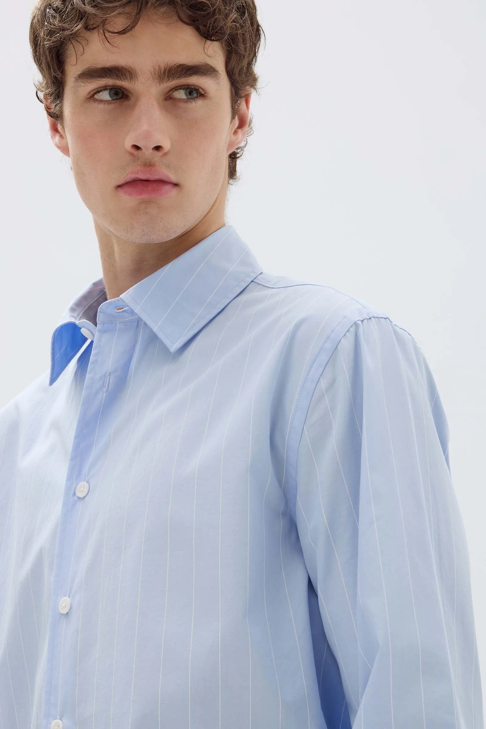 Mens Otis Poplin Stripe Shirt