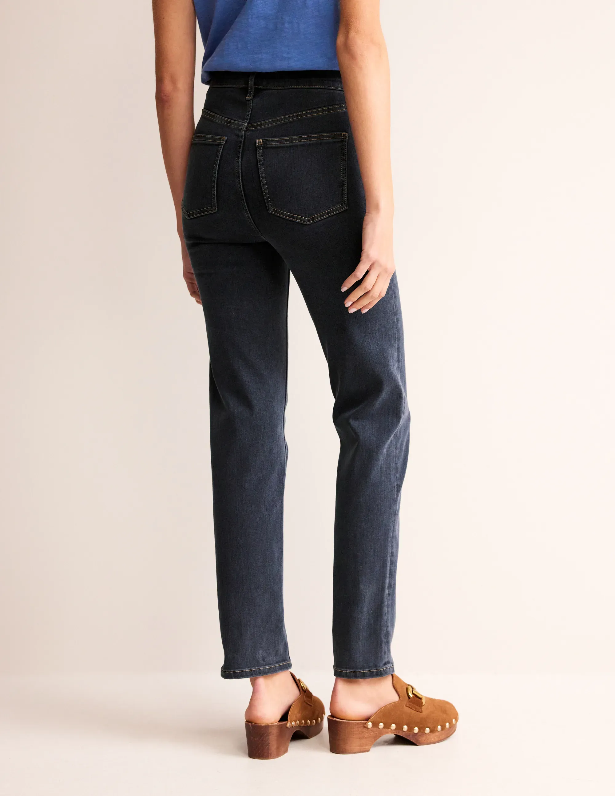 Mid Rise Slim Leg Jeans