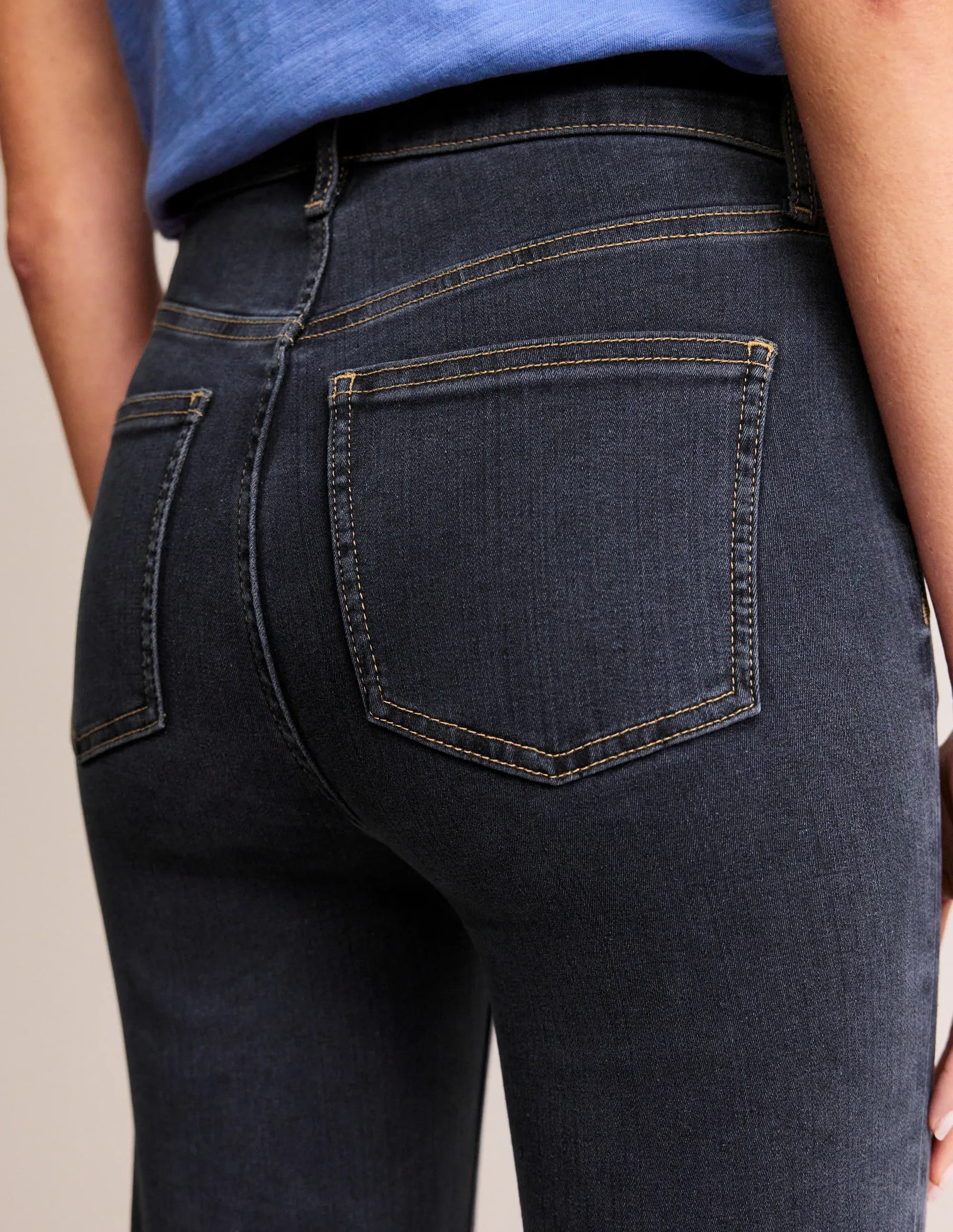 Mid Rise Slim Leg Jeans