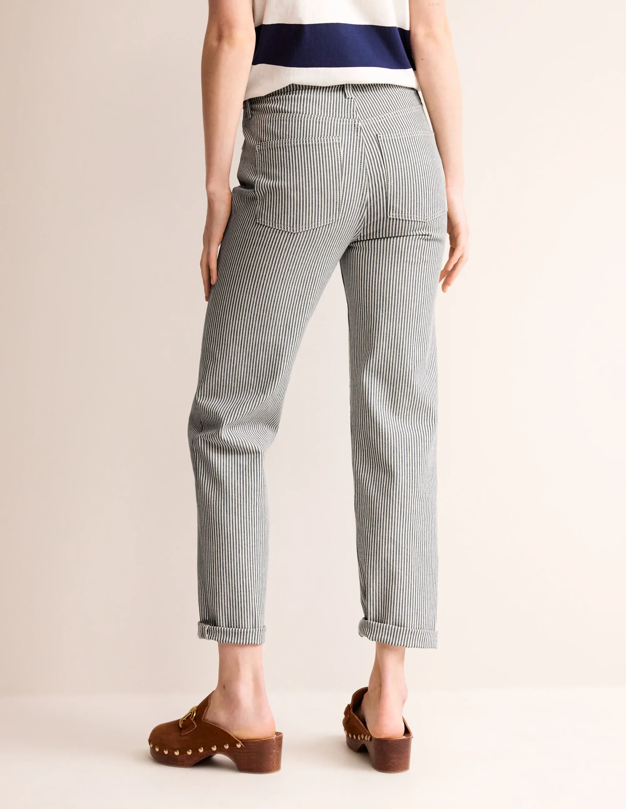 Mid Rise Slim Leg Jeans