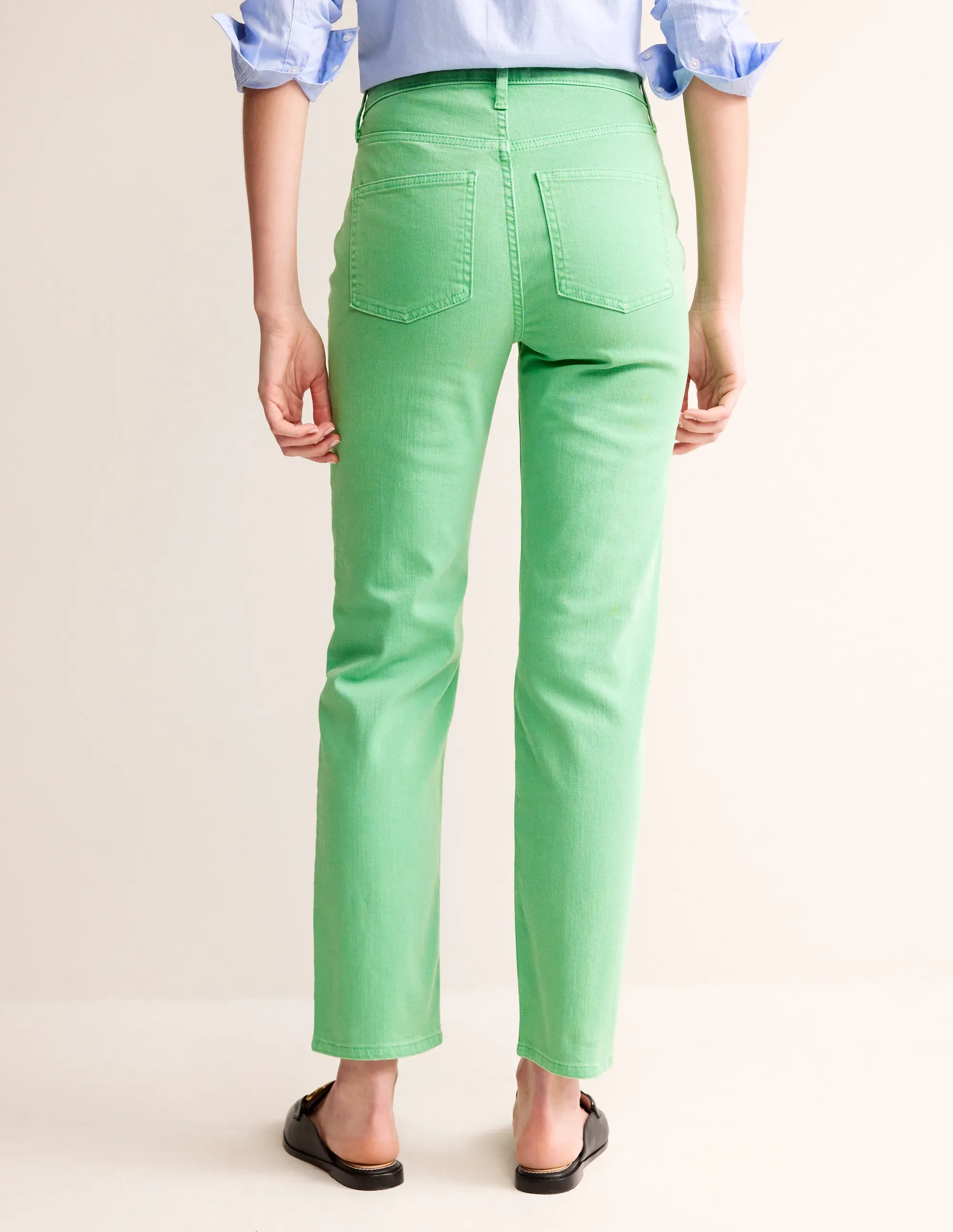 Mid Rise Slim Leg Jeans