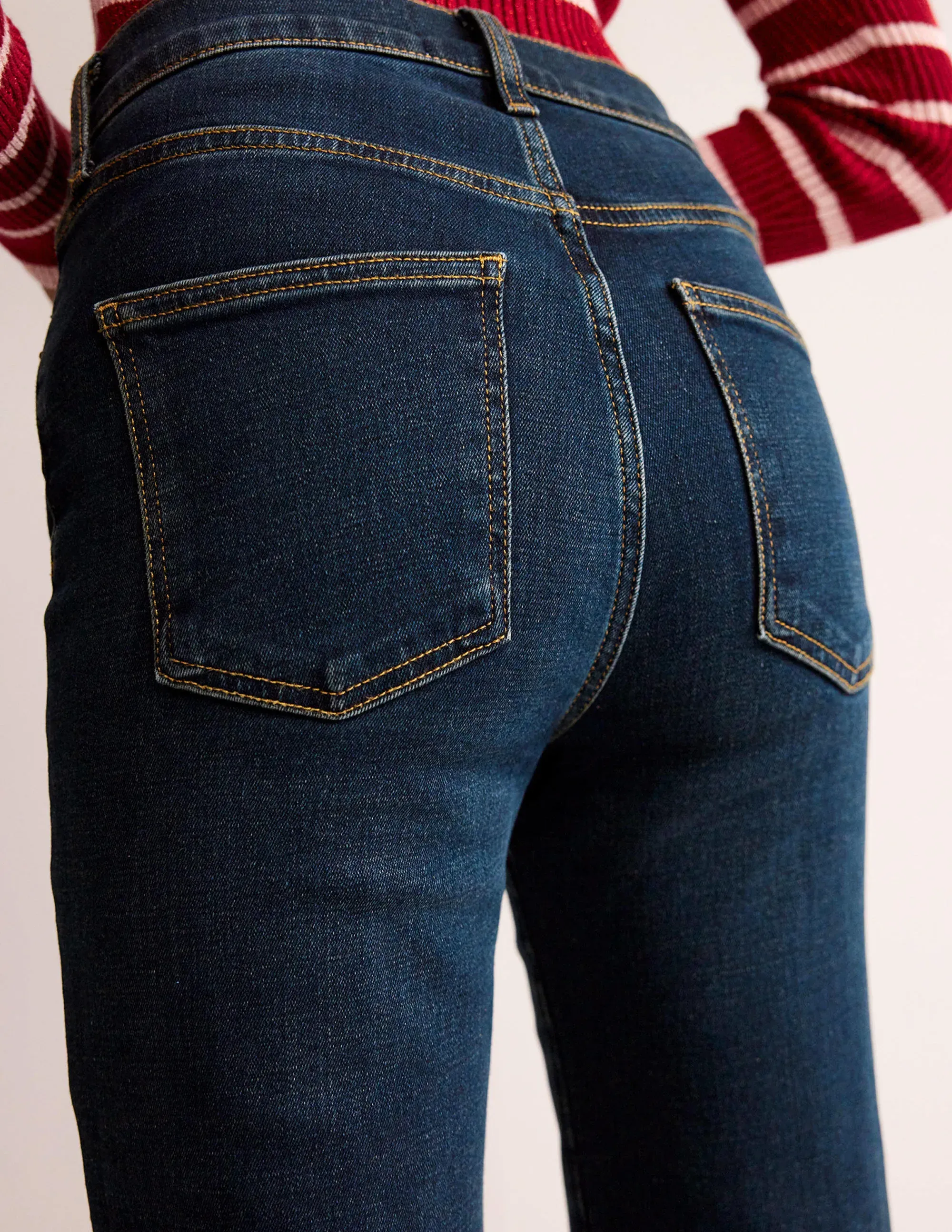 Mid Rise Slim Leg Jeans