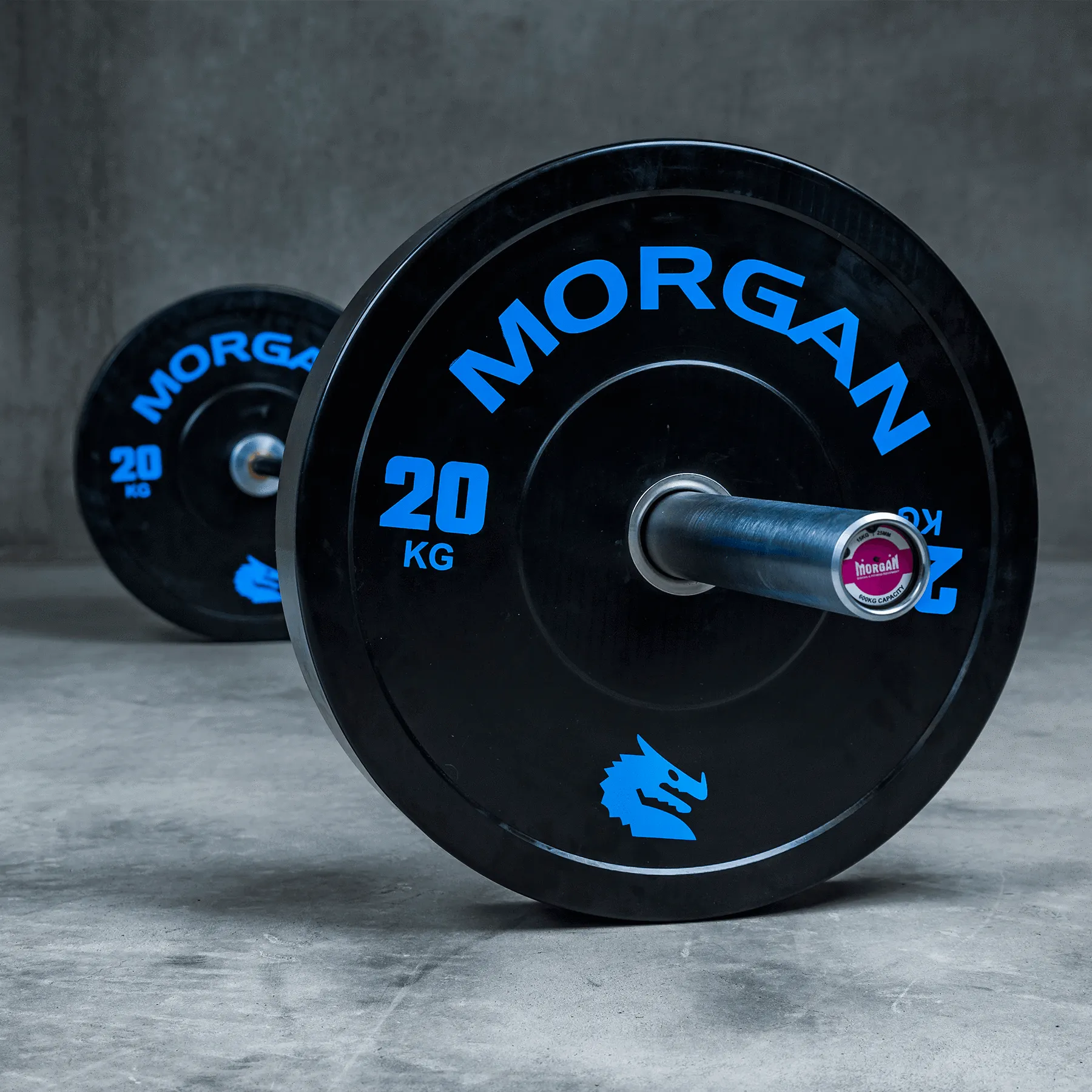 MORGAN - 15KG LADIES BLACK CHROME OLYMPIC BARBELL - 600kg Max capacity