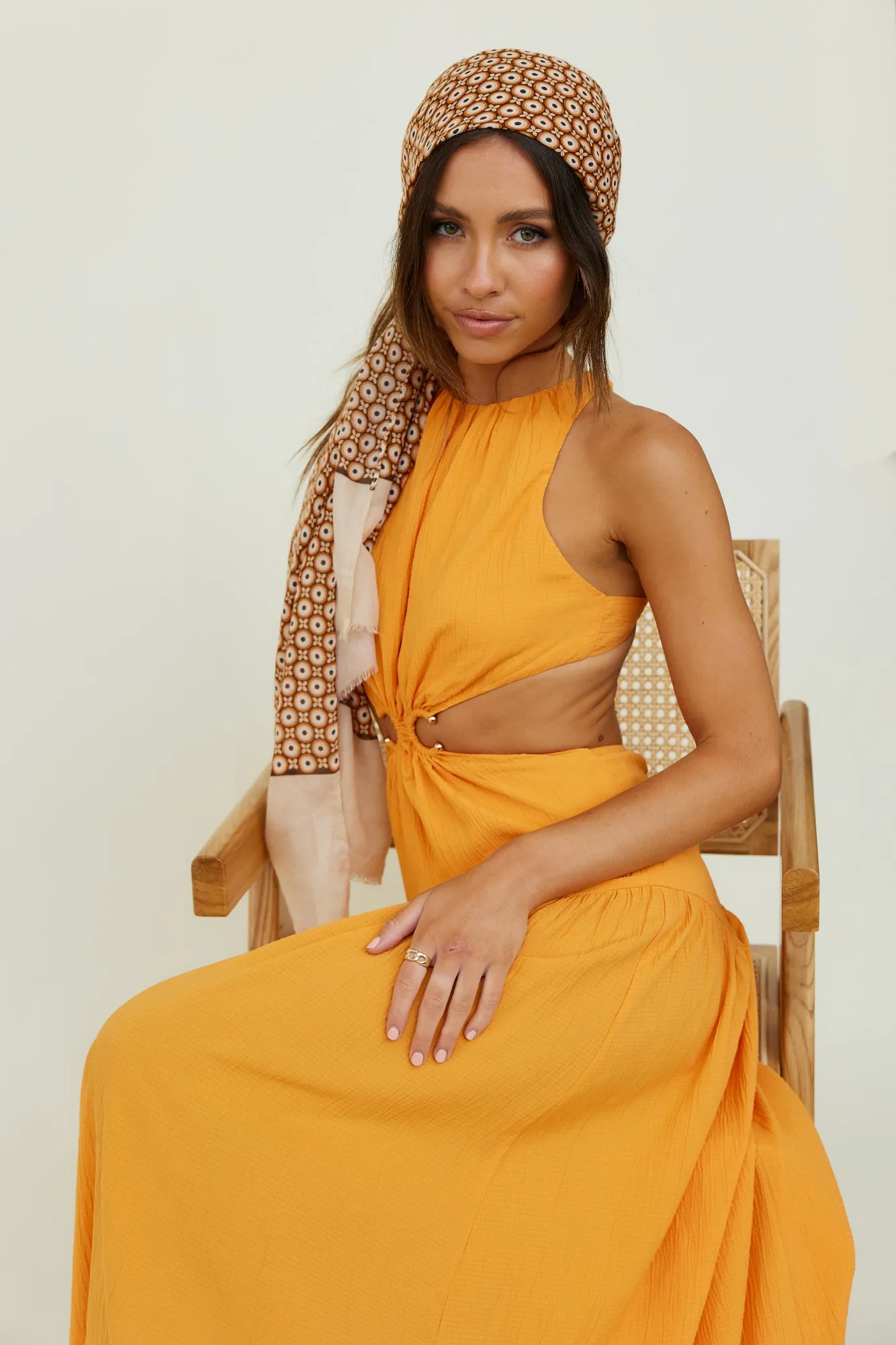 Morning Faye Maxi Dress Orange