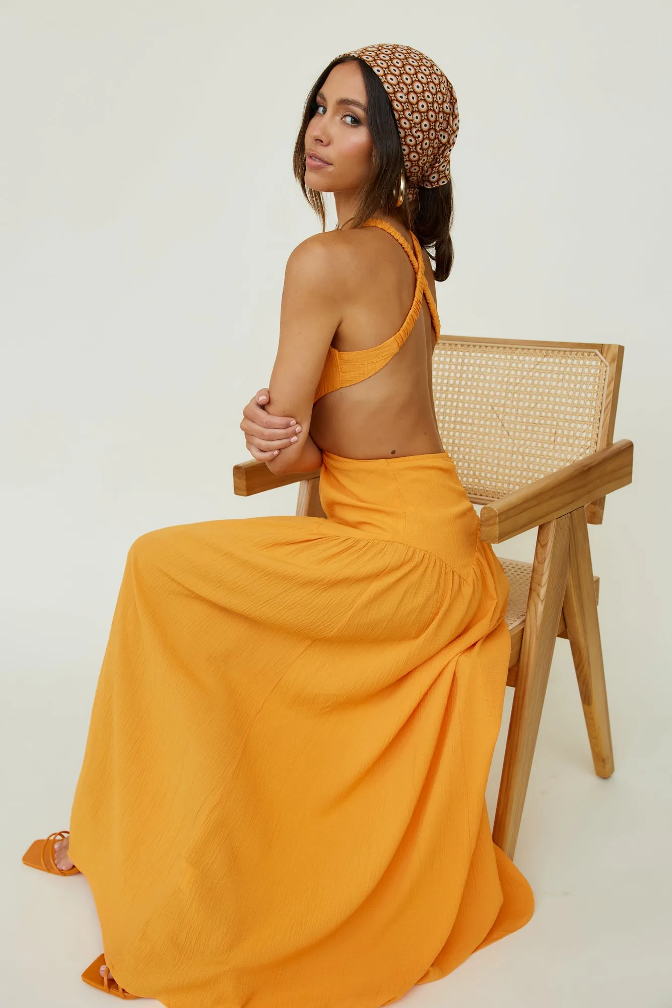 Morning Faye Maxi Dress Orange