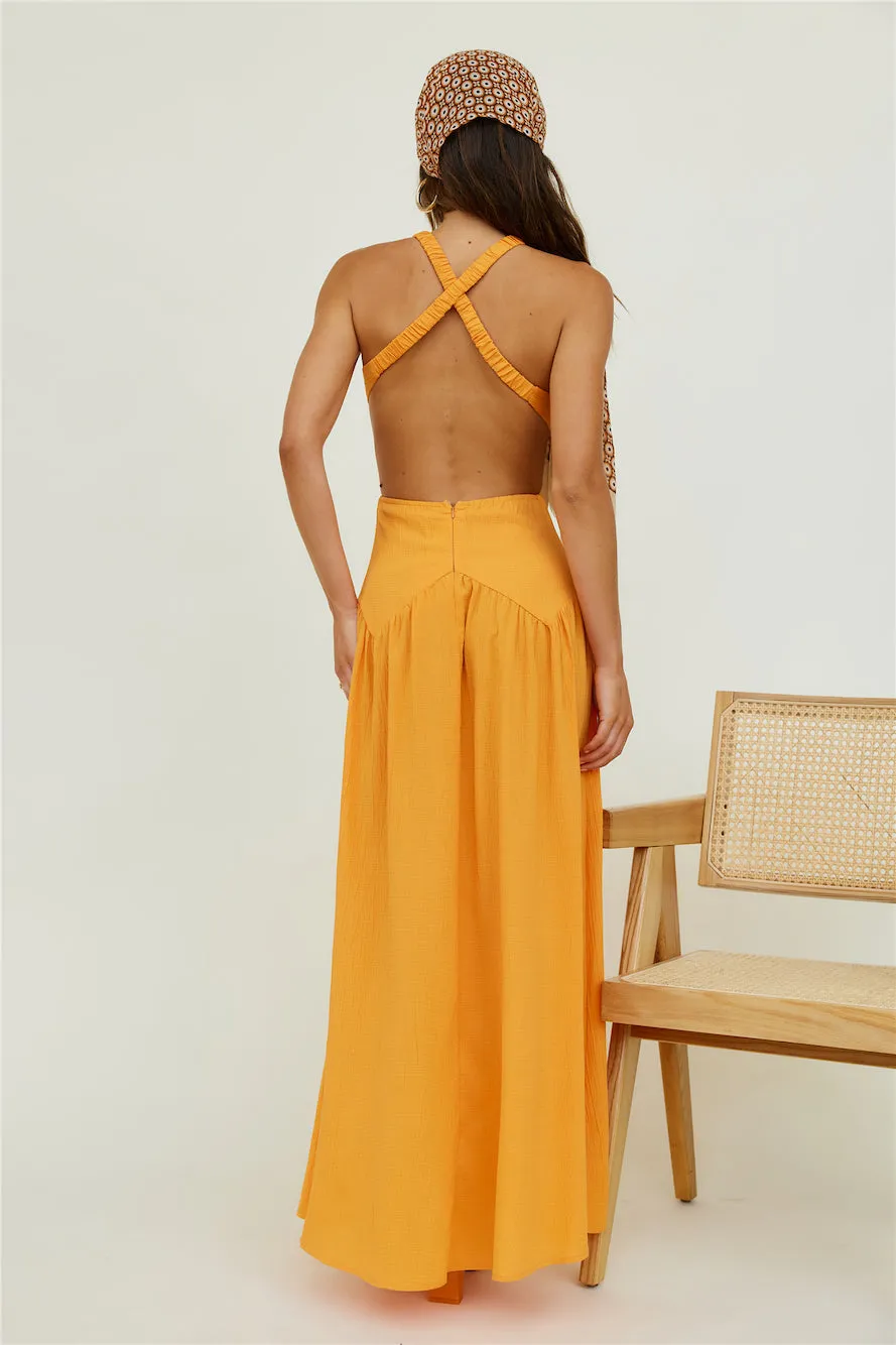 Morning Faye Maxi Dress Orange