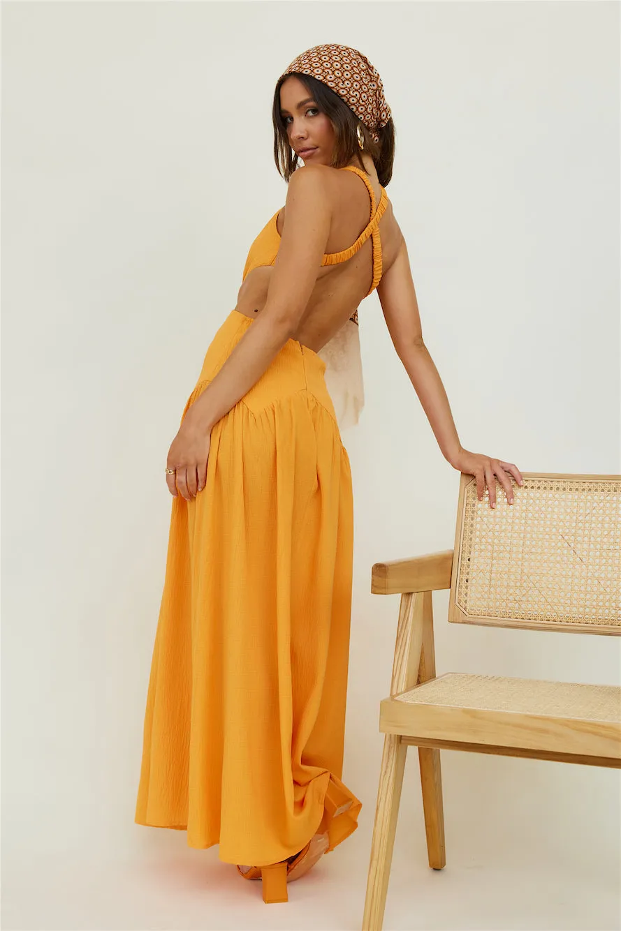 Morning Faye Maxi Dress Orange