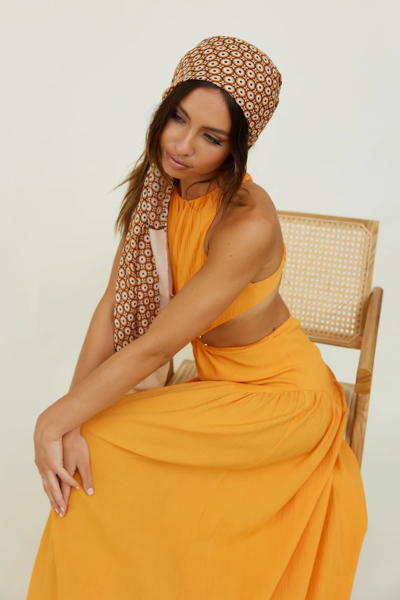 Morning Faye Maxi Dress Orange