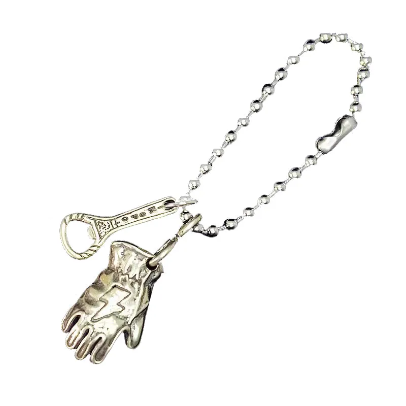 Motorcycle Glove-Shaped Keychain Pendant