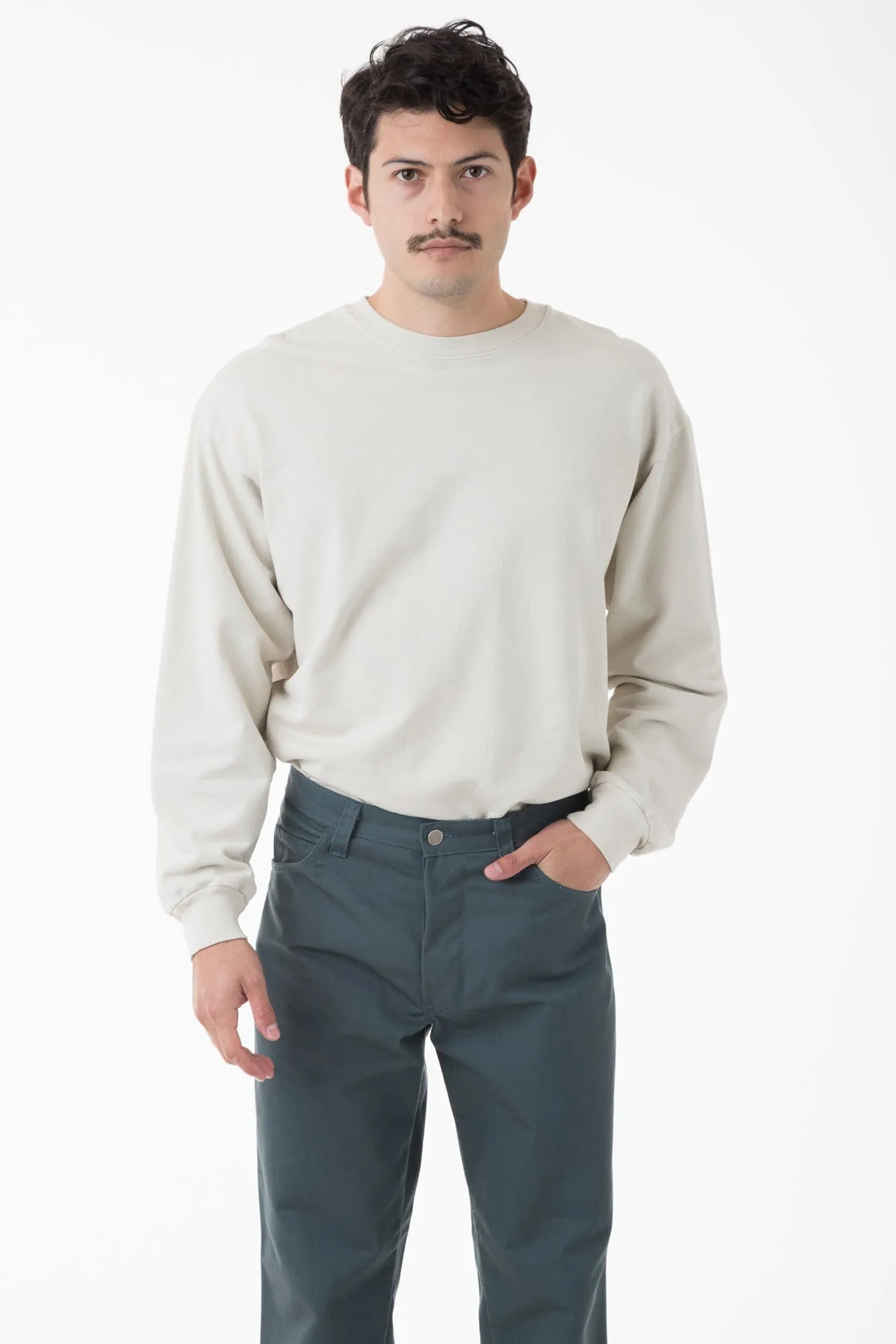 MWT07GD - Long Sleeve Garment Dye French Terry Pullover