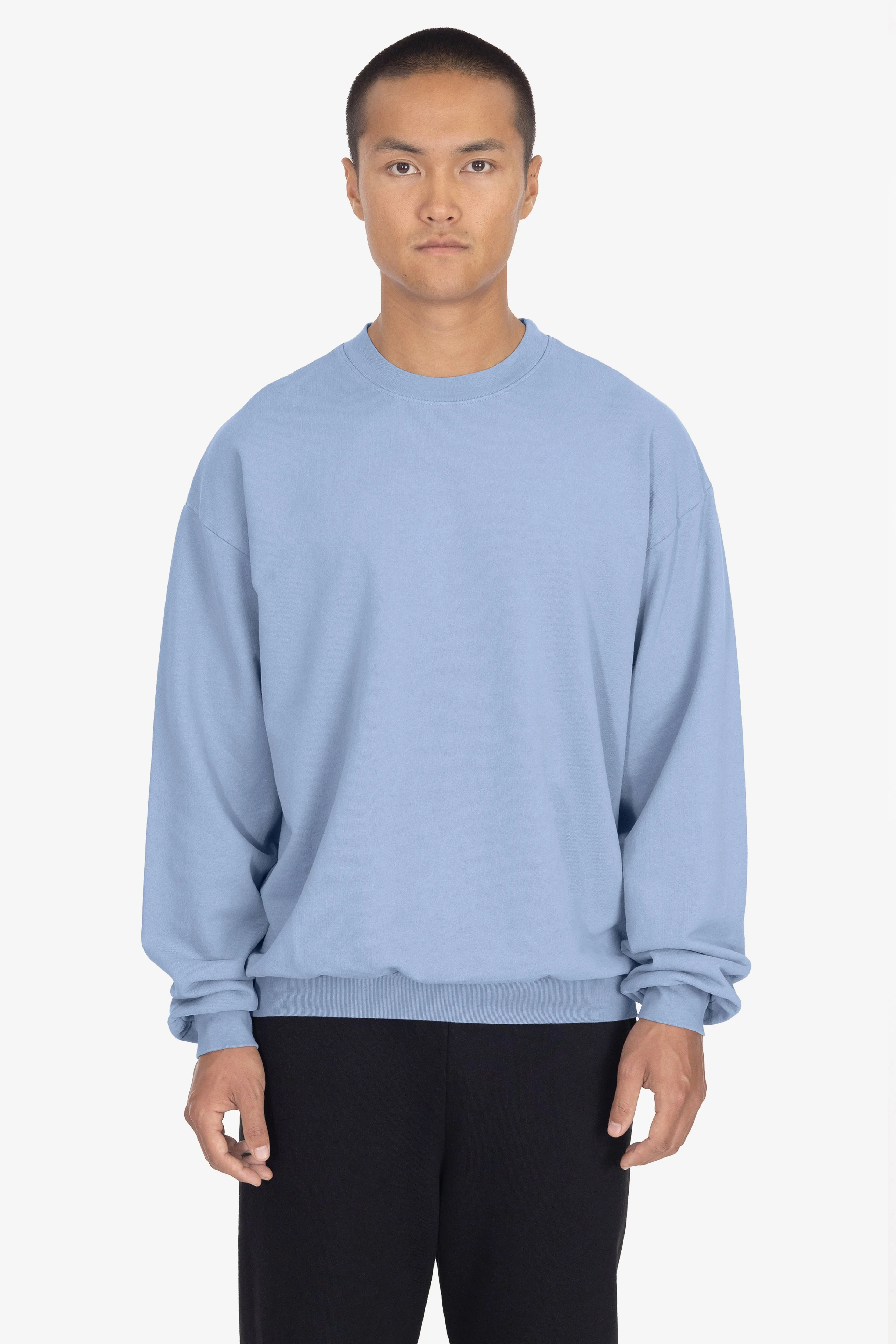 MWT07GD - Long Sleeve Garment Dye French Terry Pullover