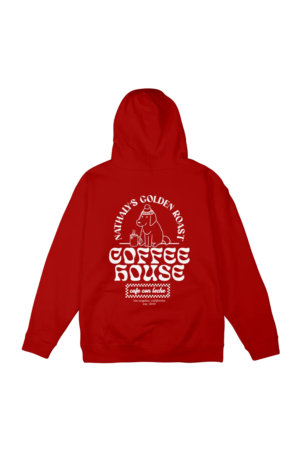 Nathaly Cuevas: Golden Roast Coffee Red Hoodie