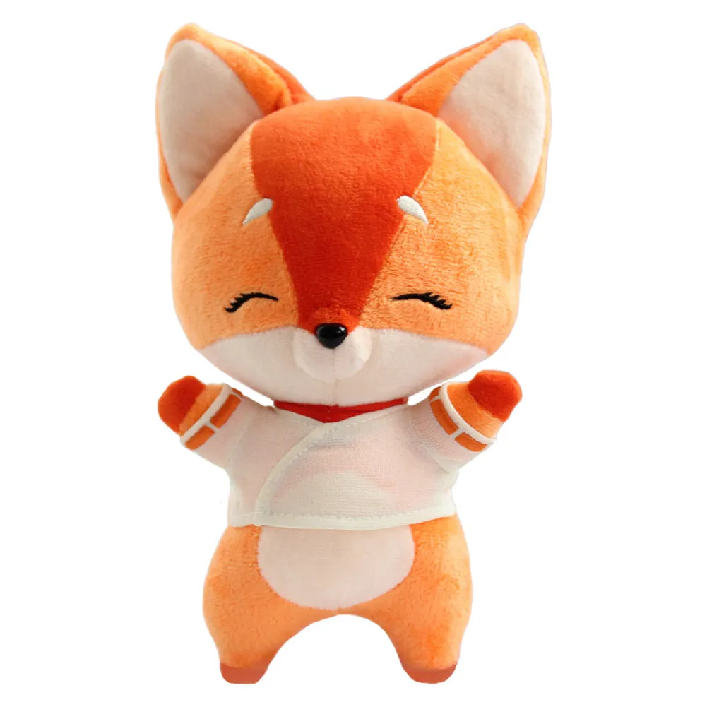 OW Kiriko Fox Cosplay Plush Toys Cartoon Soft Stuffed Dolls Mascot Birthday Xmas Gift