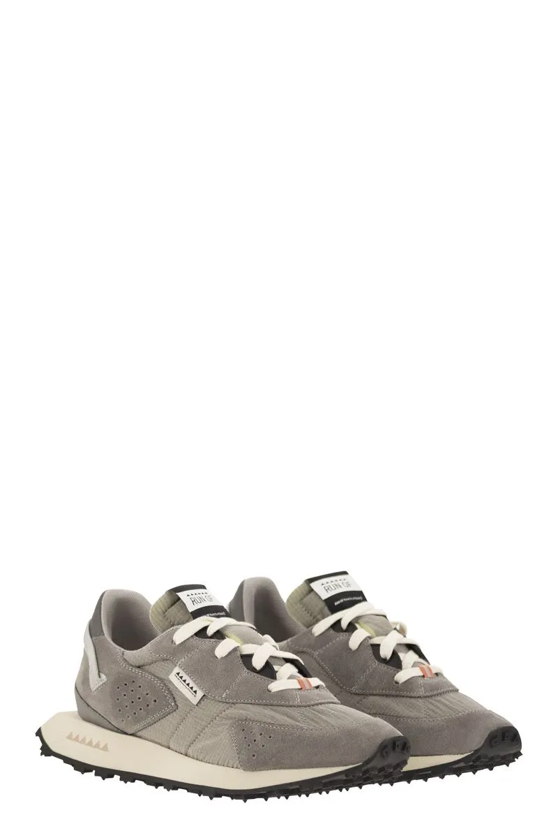 OXYGEN M - SNEAKERS SUEDE, CANVAS AND LEATHER