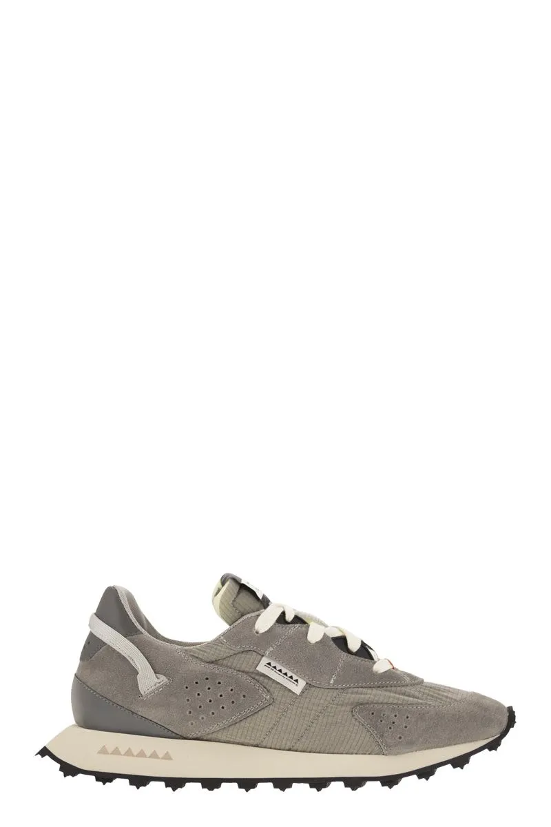 OXYGEN M - SNEAKERS SUEDE, CANVAS AND LEATHER