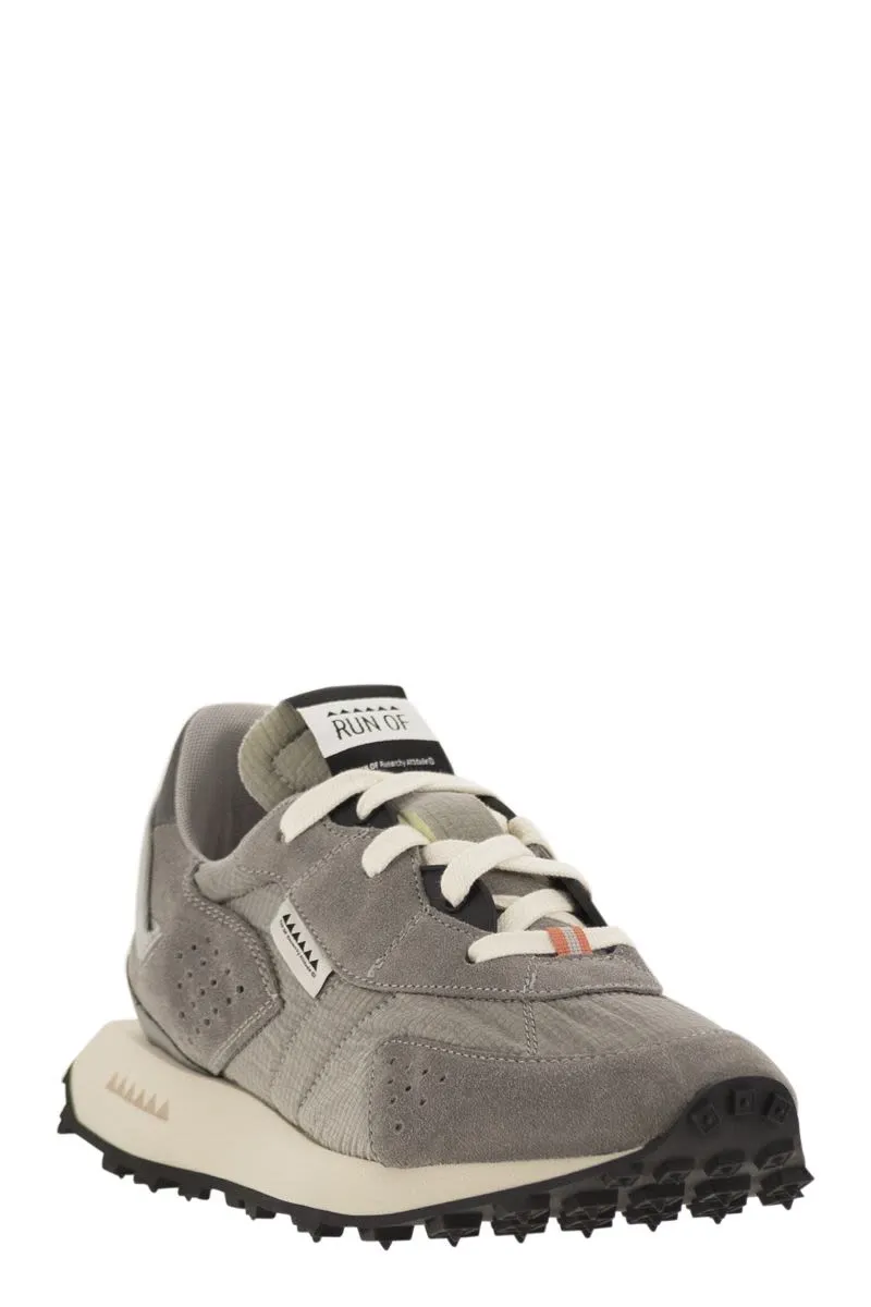 OXYGEN M - SNEAKERS SUEDE, CANVAS AND LEATHER