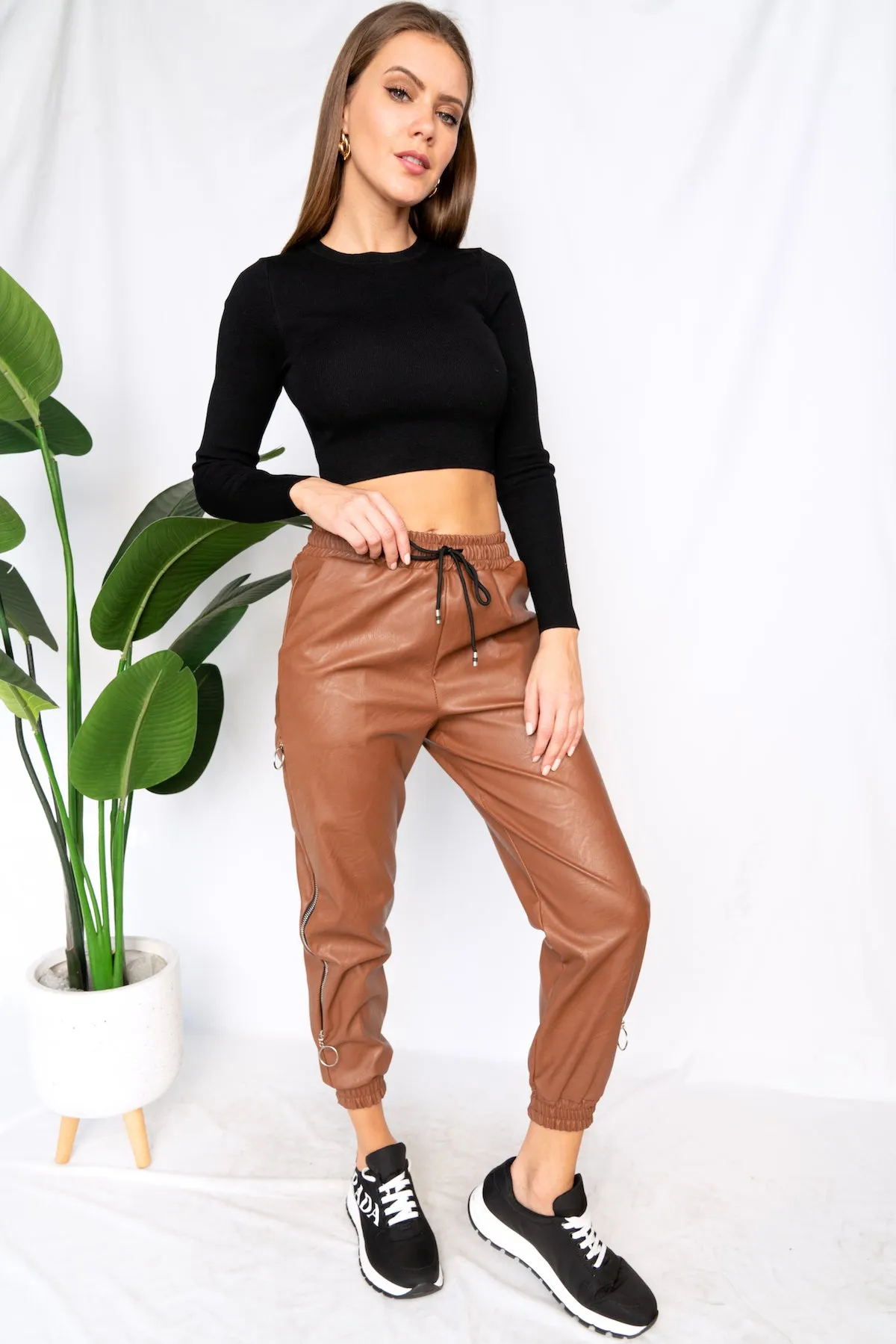 PARIS TOO High Rise Jogger Pants