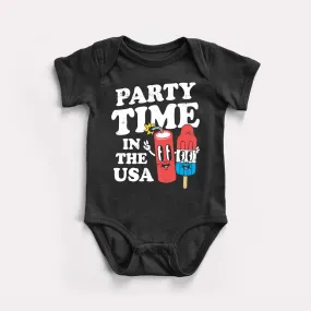 Party Time In The USA Baby Bodysuit