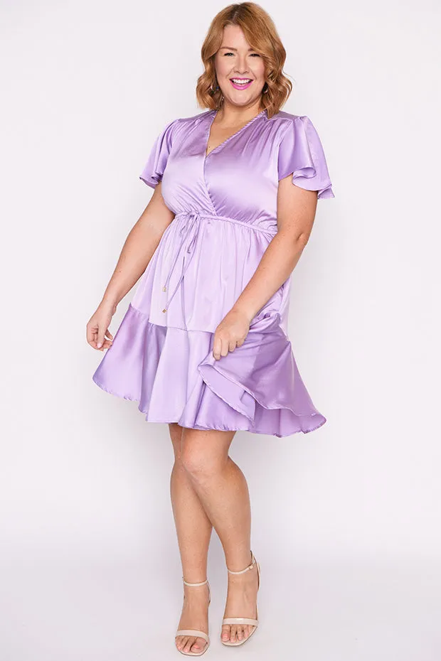 Peyton Purple Rose Party Dress