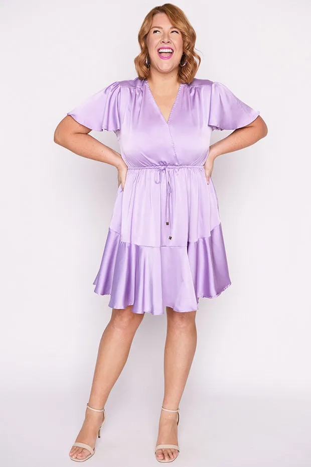 Peyton Purple Rose Party Dress