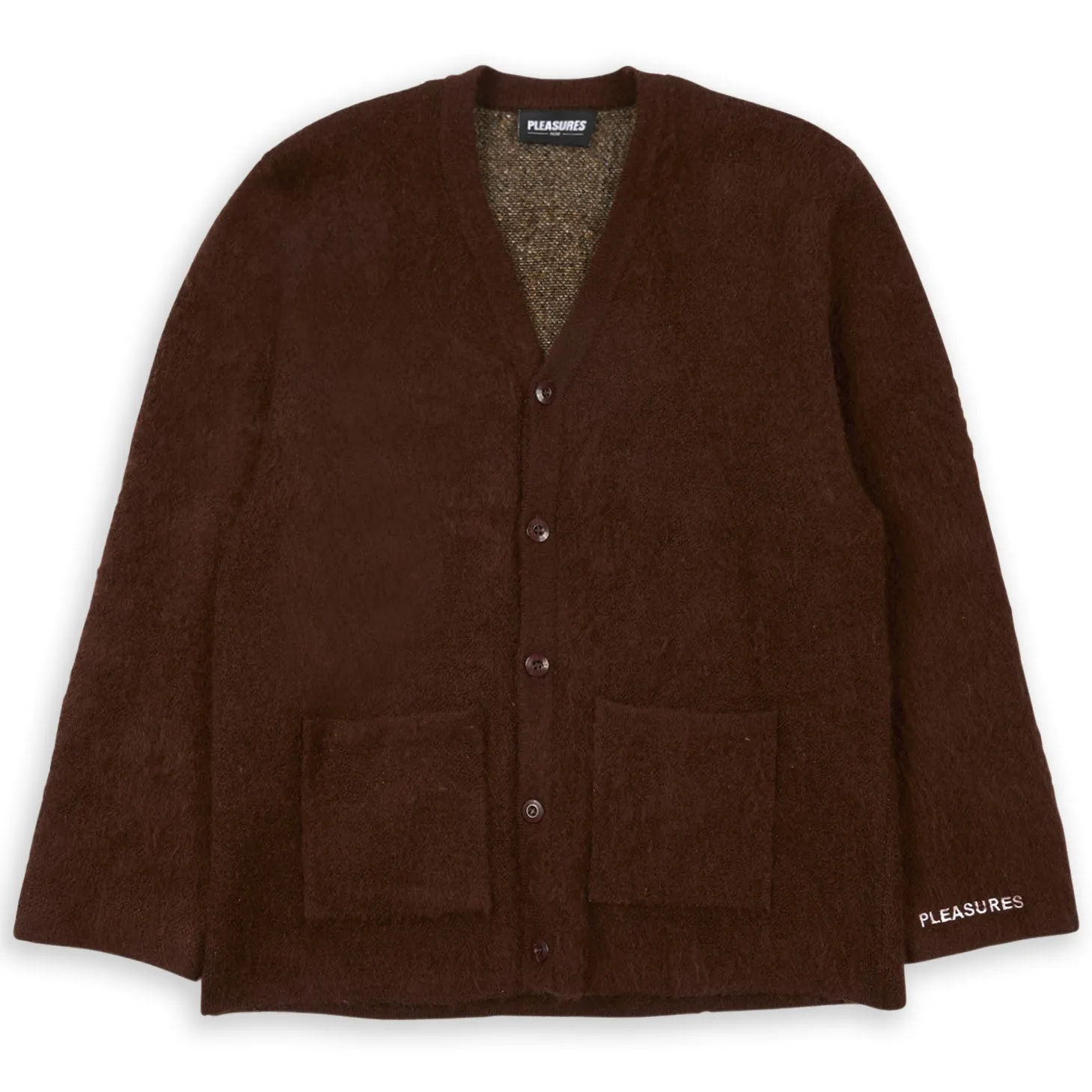 Pleasures Juicy Cardigan Brown Man